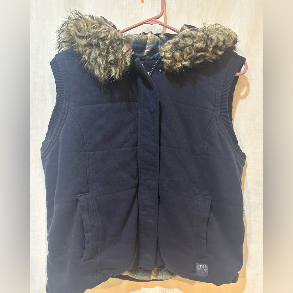 Woman’s Aeropostale Flannel Lined Vest